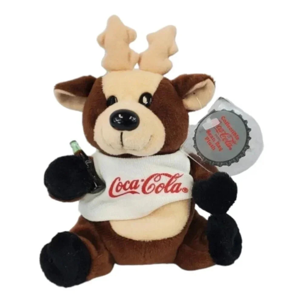 Coca Cola Reindeer In Shirt Coca Cola 90s Vintage Collectible  55